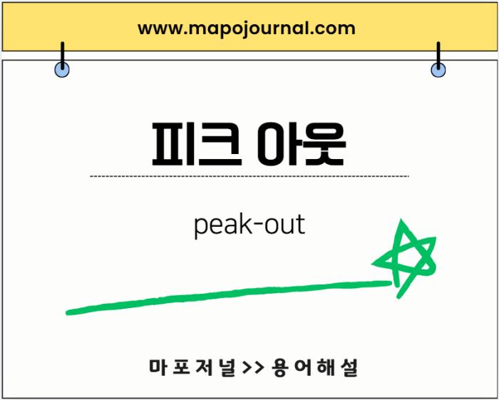피크 아웃(peak-out) 기사 이미지