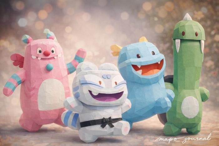 [AI 이미지 만들기] 종이접기로 표현한 서울의 상징